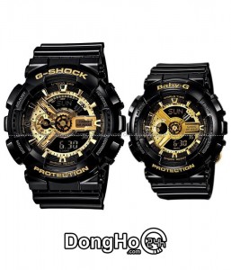 G-Shock - Baby-G Cặp (GA-110GB-1A - BA-110-1A) Quartz (Pin) Dây Nhựa - Chính Hãng