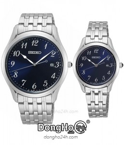 Đồng hồ Seiko Regular Cặp (SUR301P1 - SUR641P1) Kính Sapphire - Quartz (Pin) Chính Hãng