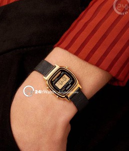 Đồng hồ Casio Digital LA670WEMB-1DF - Nữ - Quartz (Pin) Dây Kim Loại - Chính Hãng