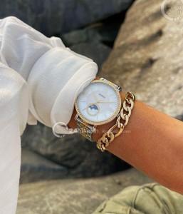 Đồng hồ Fossil Jacqueline Sun & Moon ES5166 - Size 36mm - Nữ - Quartz (Pin) Dây Kim Loại - Chính Hãng