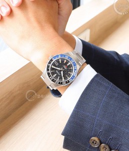 Đồng hồ Citizen Series 8 GMT NB6031-56E - Nam - Kính Sapphire - Automatic (Tự Động) Dây Kim Loại - Chính Hãng