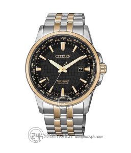 Đồng hồ Citizen World Time BX1006-85E - Nam - Kính Sapphire - Eco-Drive (Năng Lượng Ánh Sáng) Chính Hãng - Size 41mm