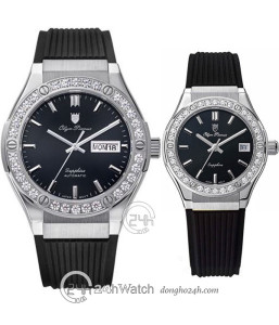 Đồng hồ Cặp Olym Pianus (OP990-45ADGS-GL-D - OP990-45DLS-GL-D) Kính Sapphire - Dây Cao Su - Chính Hãng